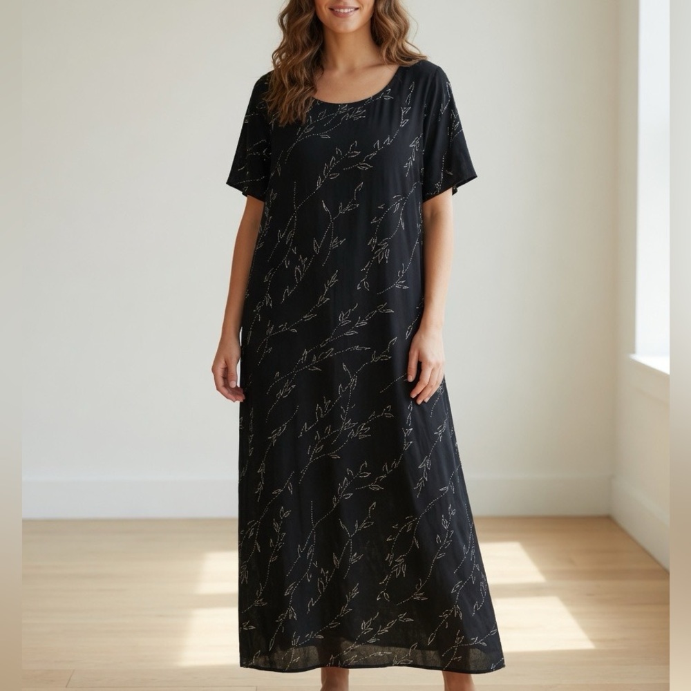 California Concepts Vintage Y2K Rhinestone Maxi Dress
